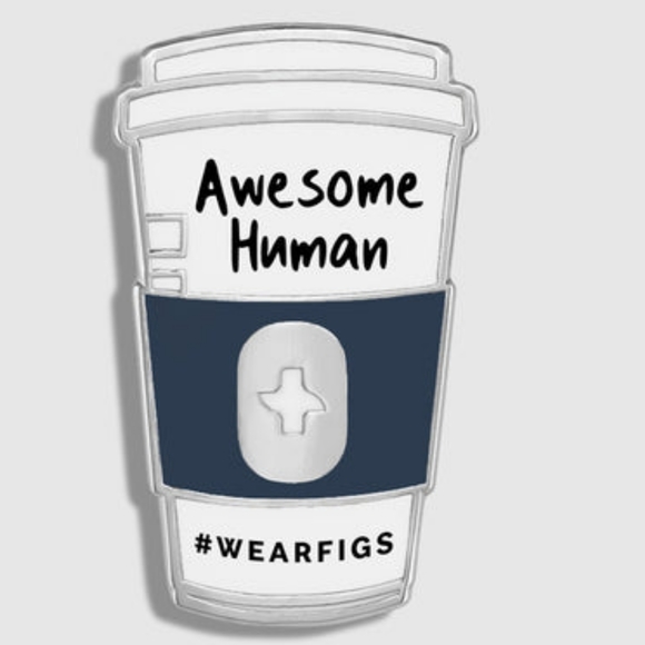 FIGS V COTERIE COFFEE CUP ENAMEL PIN - Picture 2 of 2